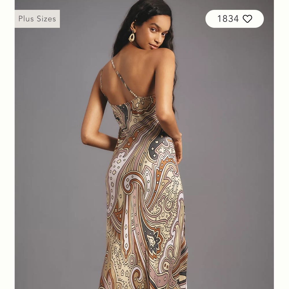 Sequin Embellished Backless Gold and Silver Gown